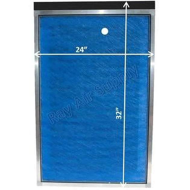 RAYAIR SizeUPPLY 24x32 Replacement Filter Pads Compatible with MicroPower Guard Air Cleaner (3 Pack) BLUE