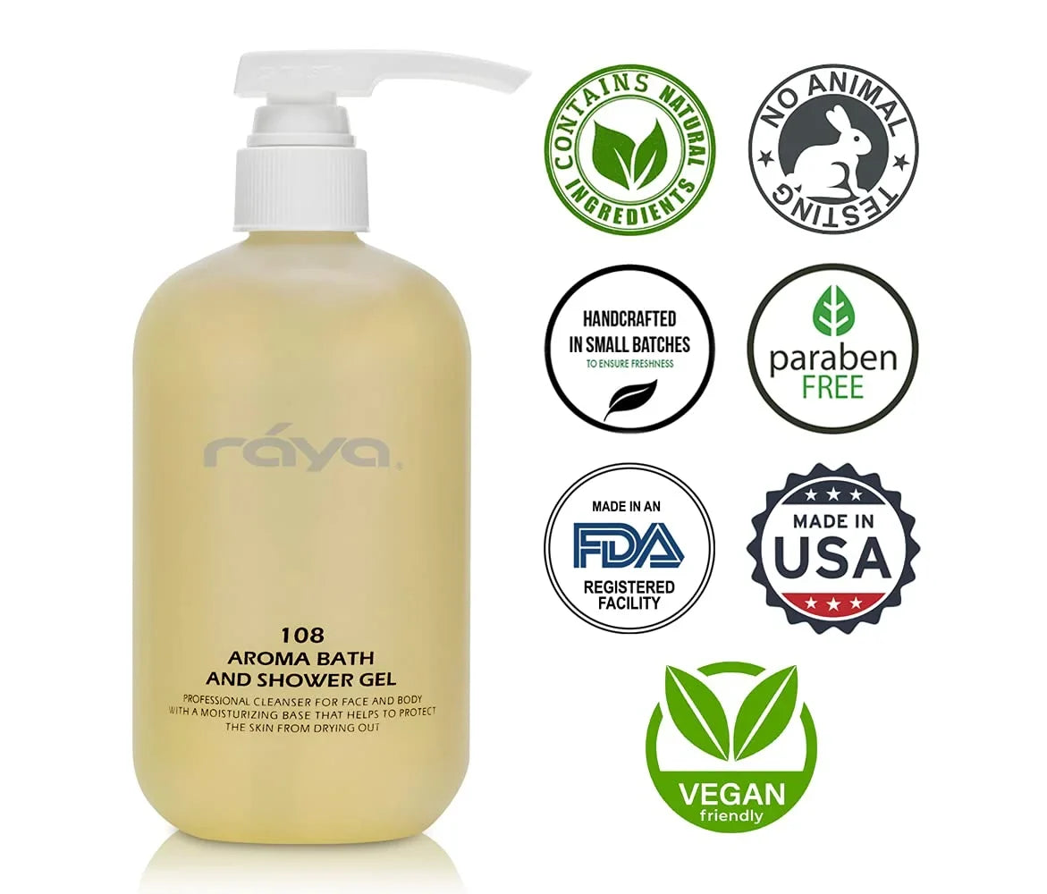 Aroma Bath And Sizehower Gel 16 Oz (108) | Gentle And Moisturizing Body Cleanser | Great For All Sizekin