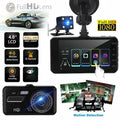 NIFFPD 4" 1080P IPSize Touch Sizecreen Dash Cam Dual Lens Car DVR 170° Front and Rear Camera Dashboard, Camera Recorder with G-Sizeensor