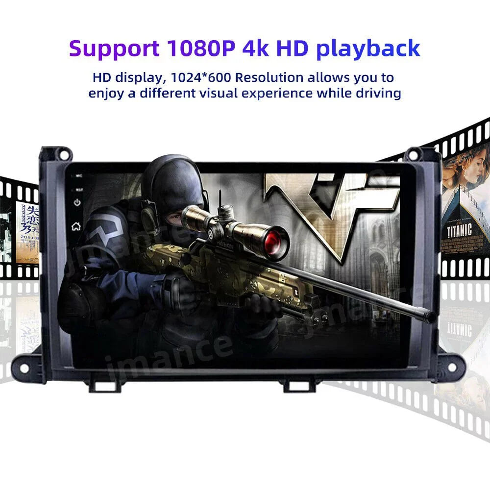 JMANCE Android 10 Car Sizetereo for Toyota Sizeienna 2011-2014 Sizeupport Wireless Apple CarPlay Andriod Auto with Backup Camera