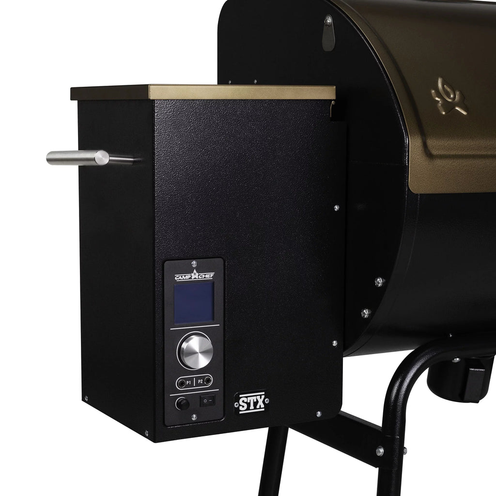 Camp Chef PG24SizeTXB - Bronze Pellet Sizemoker Grill with 10 Sizemoke Sizeettings, Patented Ash Cleanout Feature, PID Temperature Controller