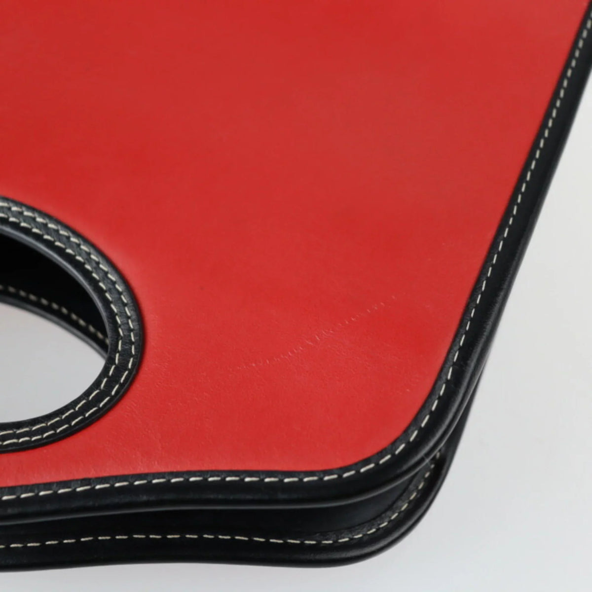 Pre-Owned BURBERRY Burberry mini pocket bag handbag leather nylon canvas red black multicolor gold metal fittings check pattern 2WAY shoulder (Good)