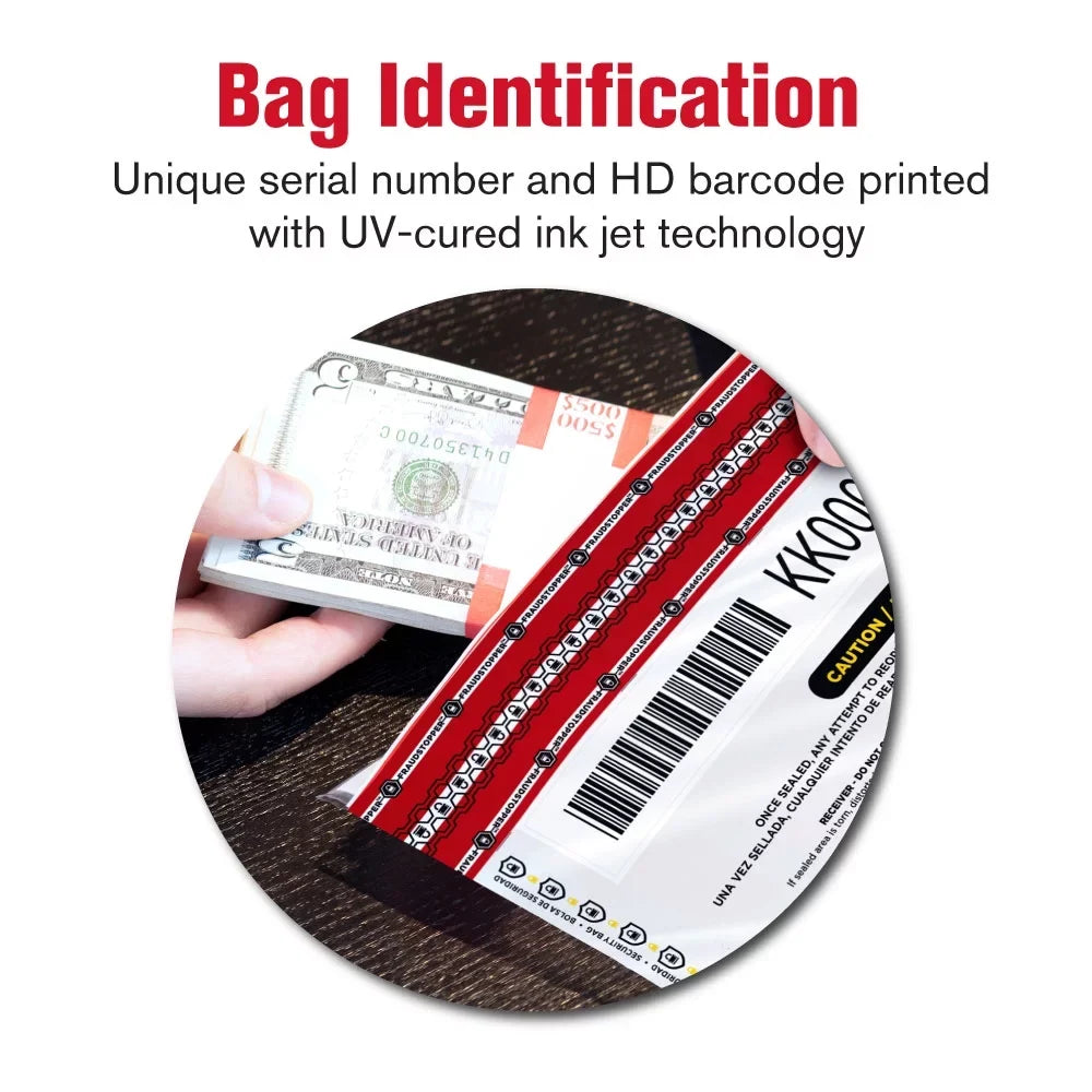 MMF 2362010N06 Bag Tamperevident Deposit - 9 X 12 Inches - Ivory