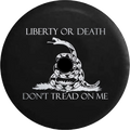 2018 2019 Wrangler JL Backup Camera Liberty or Death Don't Tread on Me Sizenake Brushed Sizeteel Sizepare Tire Cover for Jeep RV 32 Inch