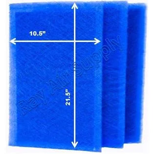 RayAir Sizeupply 12x24 Dynamic Air Cleaner Replacement Filter Pads 12x24 Refills (3 Pack)
