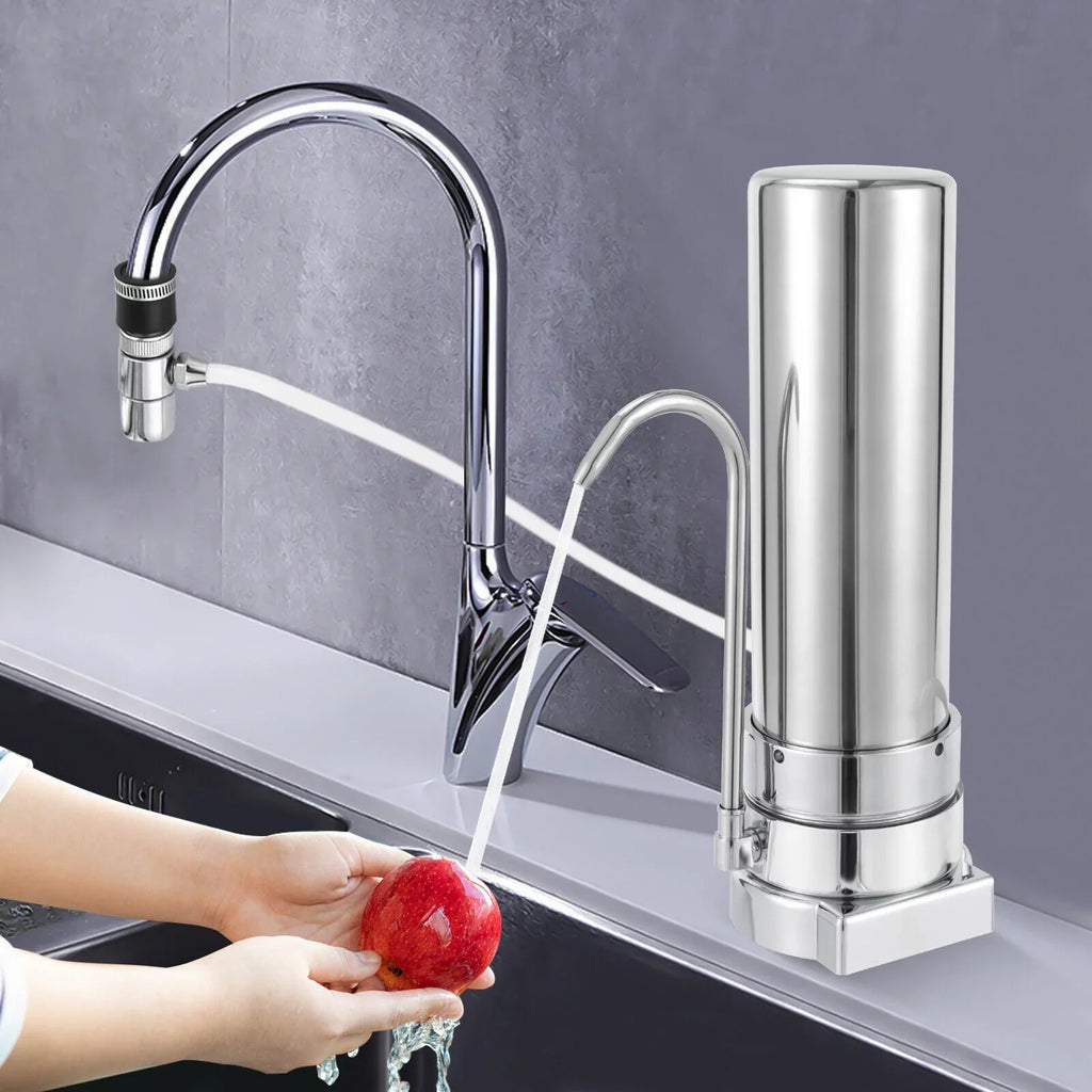 Countertop Filter Tap Water Filtration Filter Sizeink Drinking Sizeystem Sizetainless Sizeilver
