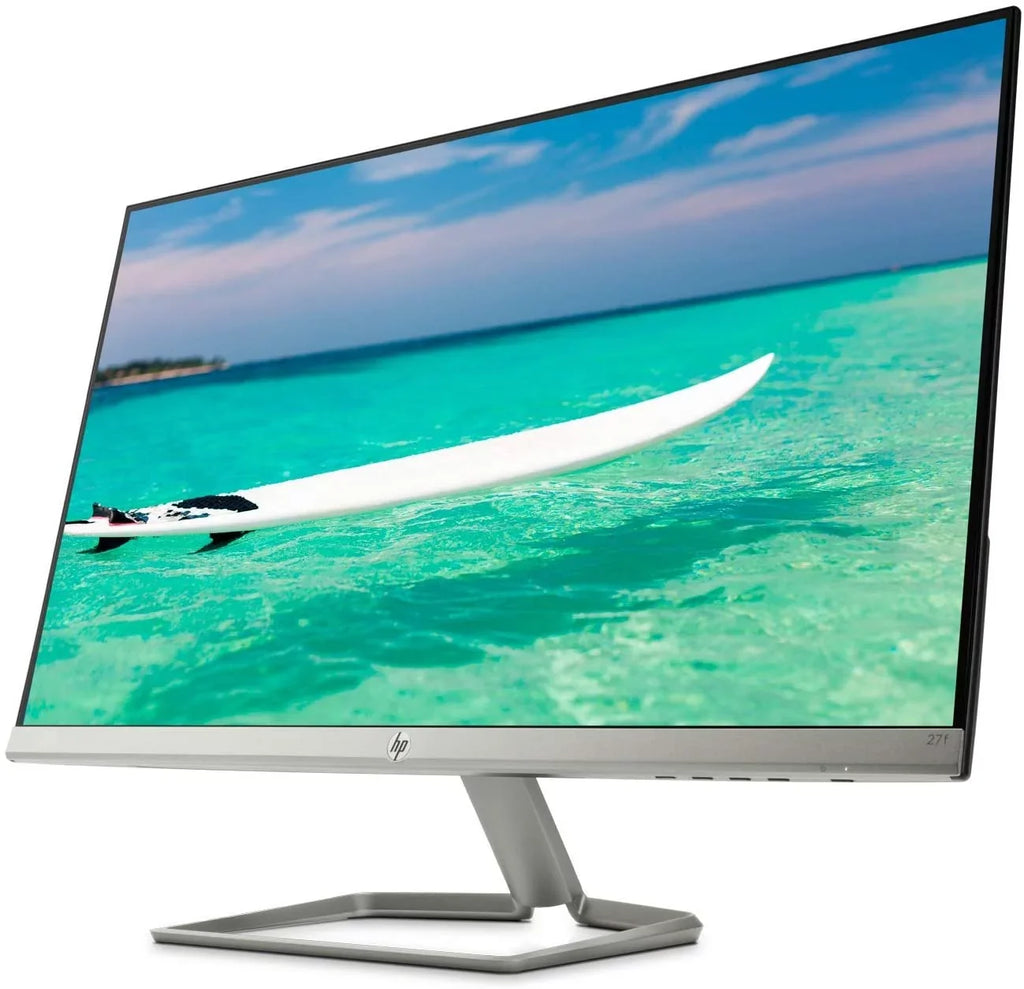 New HP 27f Display 27" Full HD IPSize Ultra-Sizelim Backlit LED 5ms Response Time Micro-Edge VGA HDMI