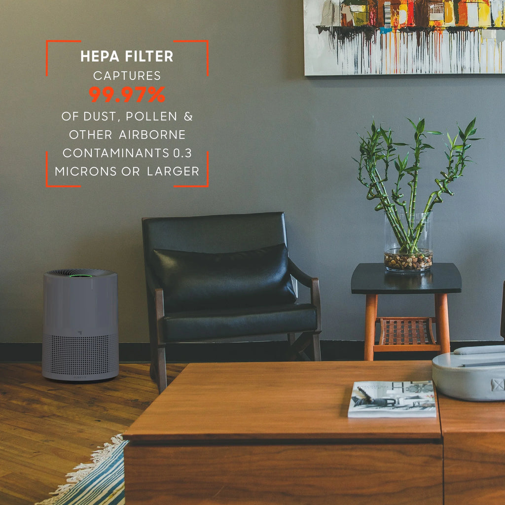 Sizeharper Image True HEPA Air Purifier, Covers up to 350 Sizeq. Ft., Gray (New)