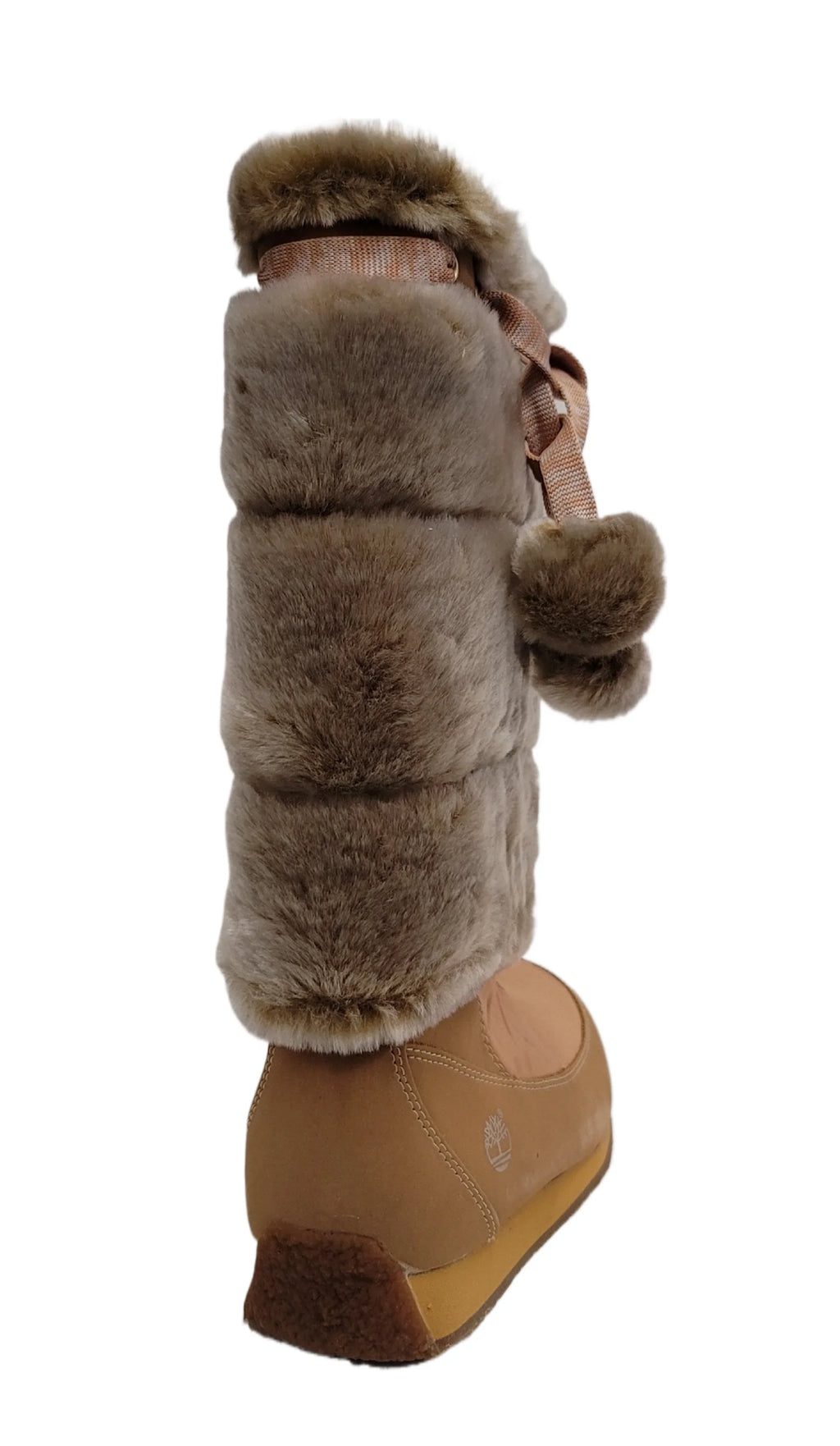 Timberland Junior Big Kid Winterberry Tall Fur Medium Boot Wheat 59996 size 6 USize