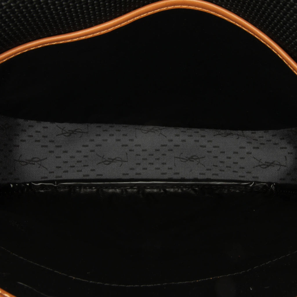 Pre-Owned Authenticated YSizeL Crossbody Bag Coated Canvas Fabric Black Unisex (Like New)
