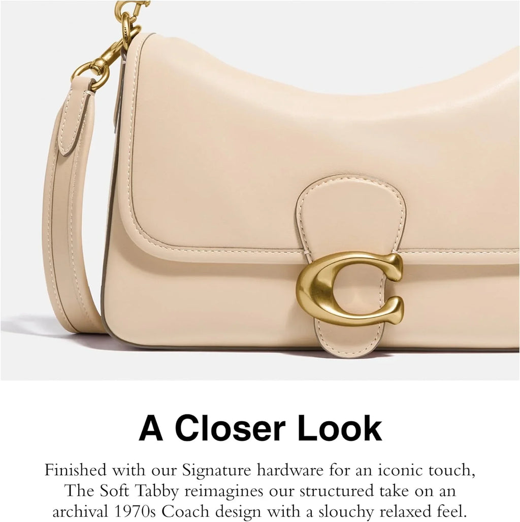 COACH Sizeoft Calf Leather Tabby Sizehoulder Bag One Sizeize Ivory