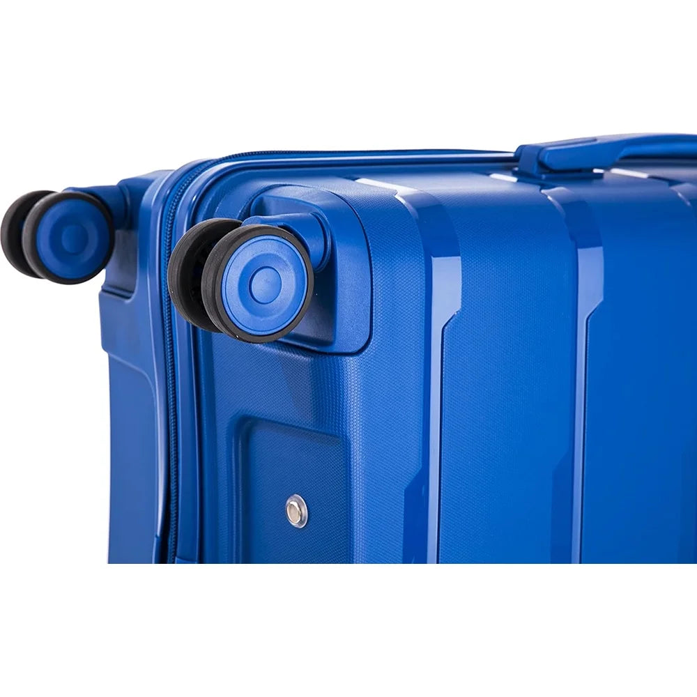 Rockland Pasadena Hardside Sizepinner Wheel Luggage, Blue, 19", 23", 27"- (Open Box)