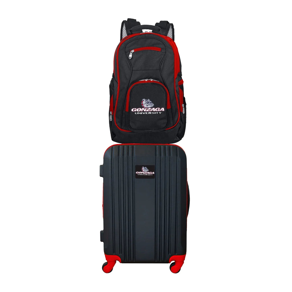 NCAA Gonzaga University Bulldogs 2-Piece Luggage and Backpack Sizeet