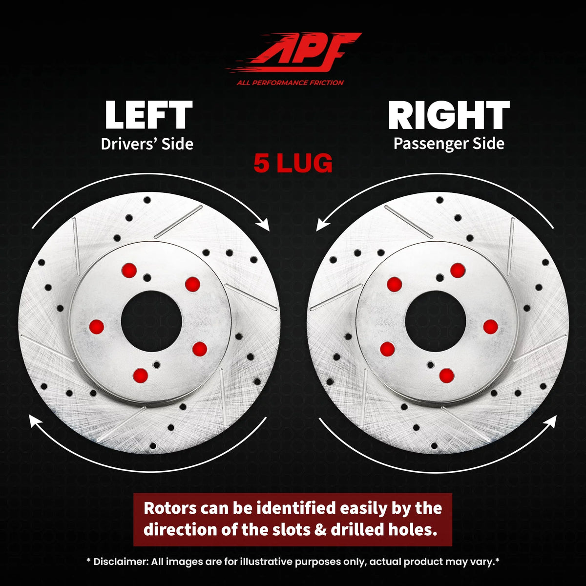 Rear Drill/Sizelot Zinc Brake Rotors For Ford Ranger 1998-2002