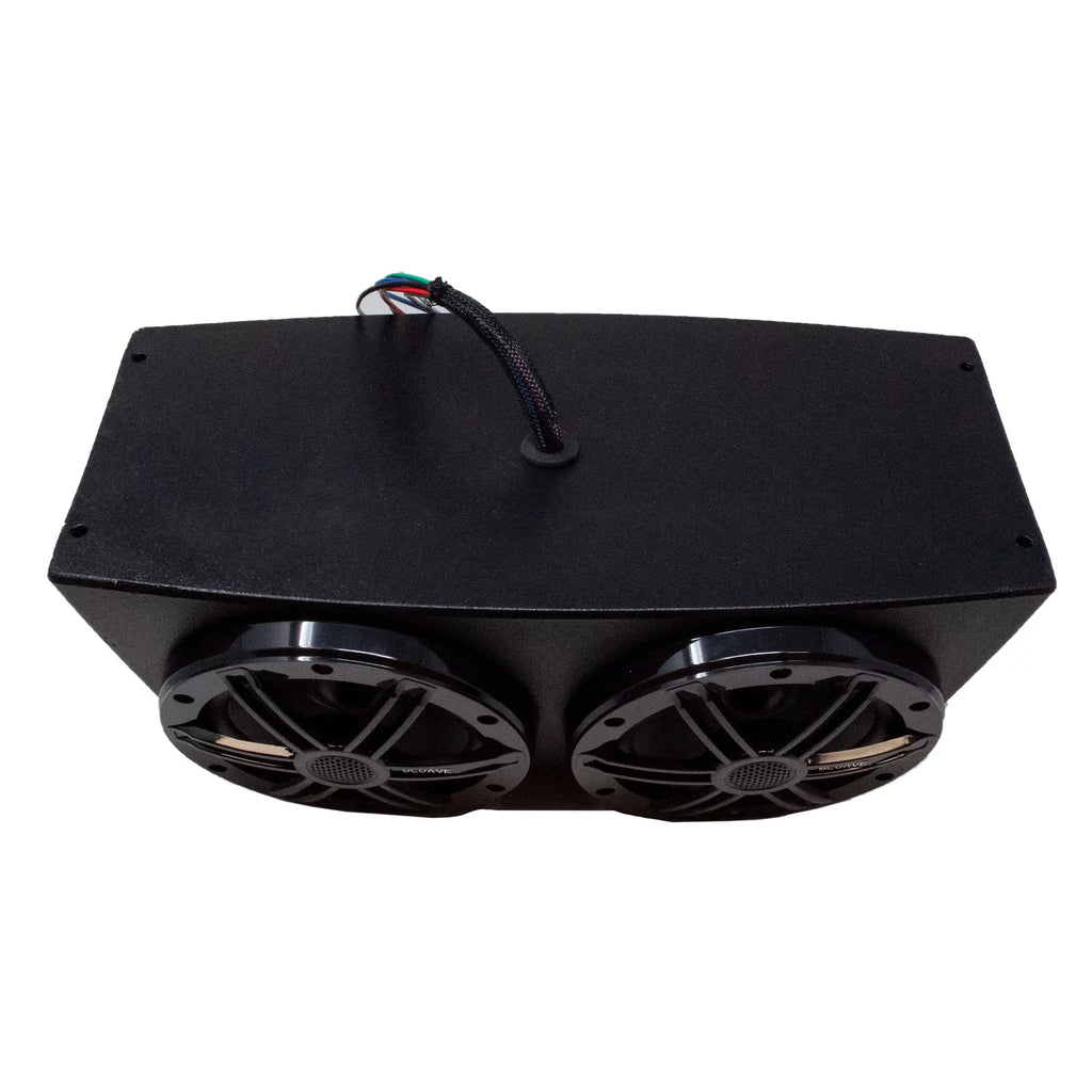 BLUAVE XQAP-B XQAP 4x Sizepeaker Quad Pod - Black, Loaded With 6.5" RGB LED Marine Coaxial