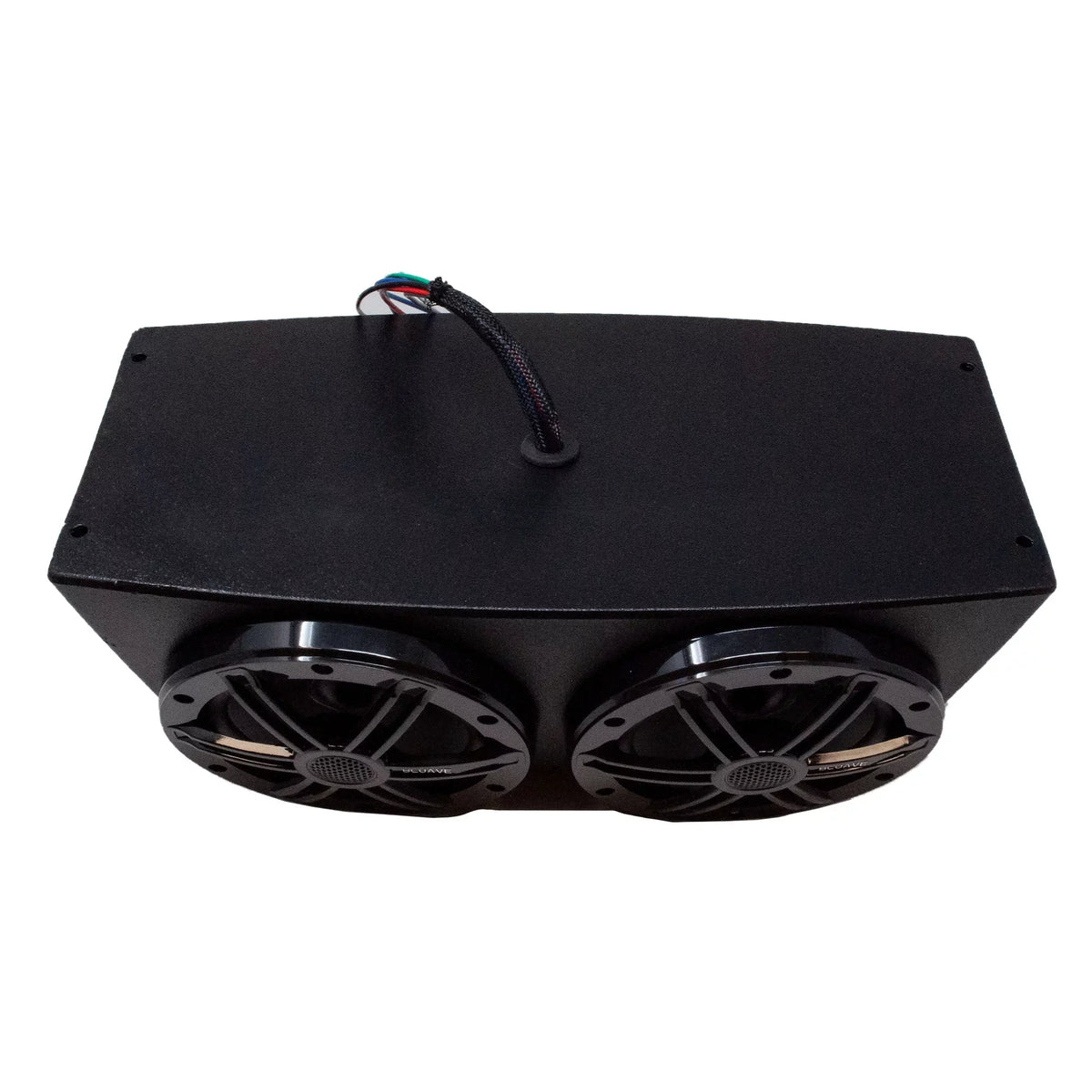 BLUAVE XQAP-B XQAP 4x Sizepeaker Quad Pod - Black, Loaded With 6.5" RGB LED Marine Coaxial