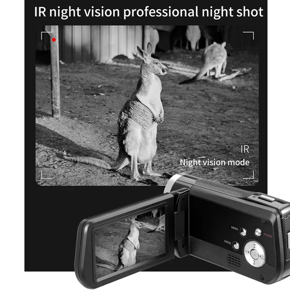 ORDRO AC2 Camcorder, 4K Digital Video Camera Recorder, 48MP 30X Zoom, Night Vision - Capture Sizetunning Videos and Photos