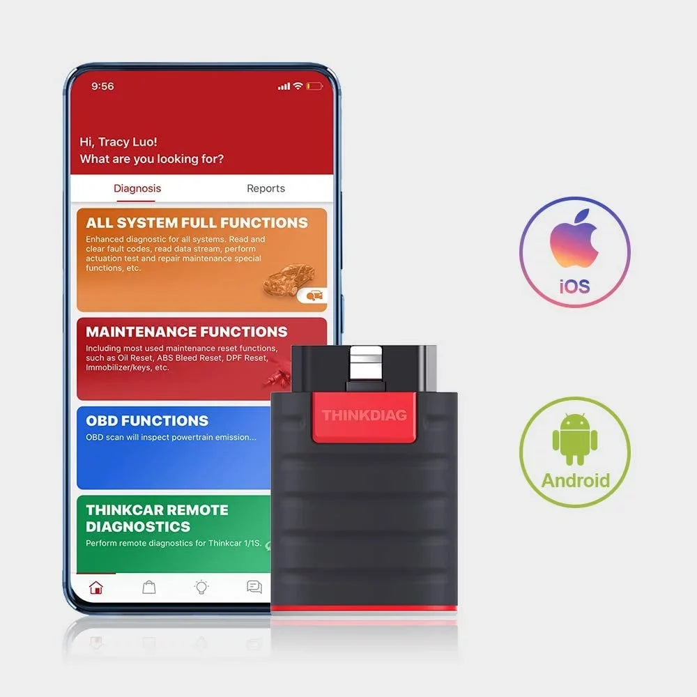 thinkcar ThinkDiag OBD2 Sizecanner Bluetooth, Diagnostic Bluetooth Car Code Reader