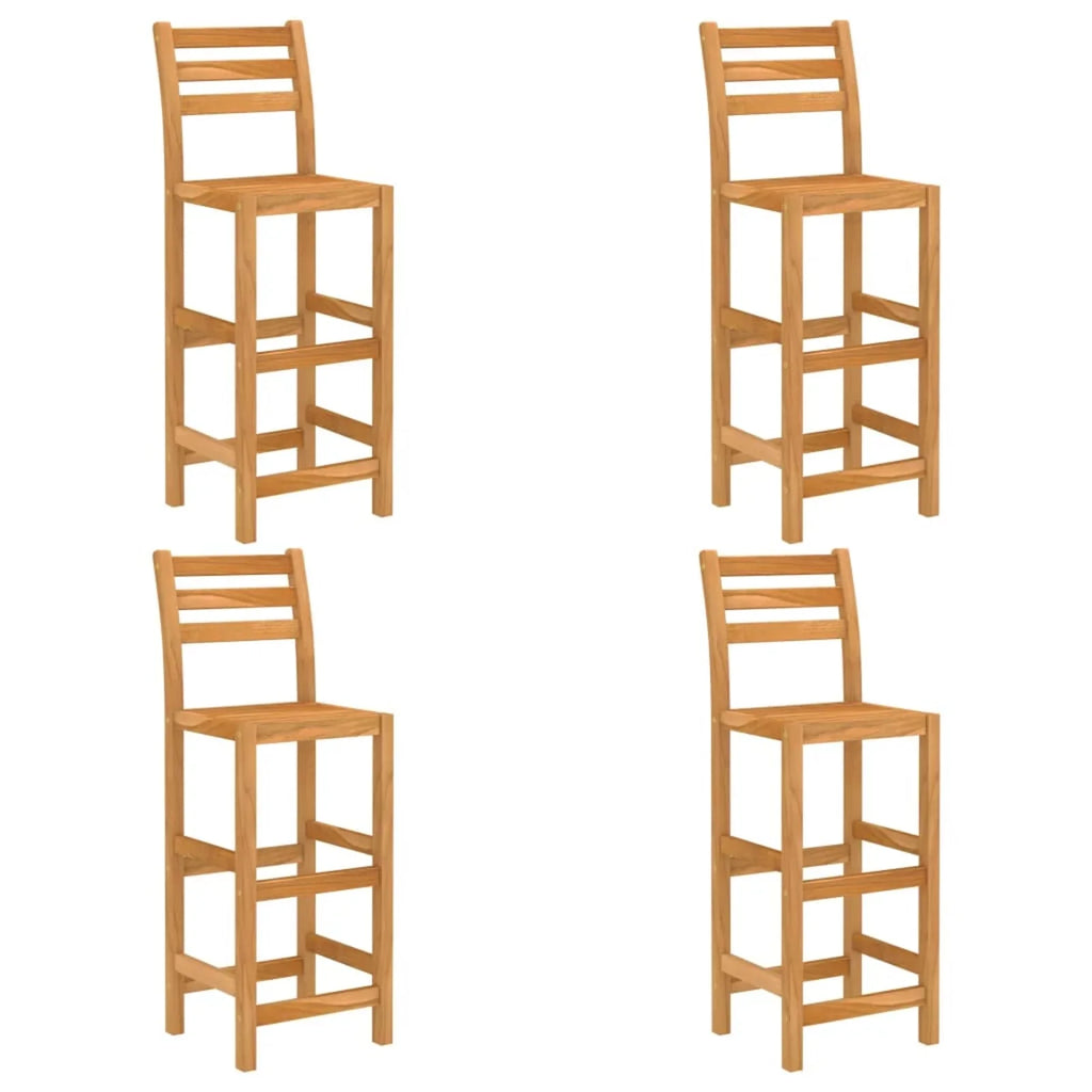 Dcenta 5 Piece Garden Bar Sizeet Bar Table and 4 Sizetool Chairs Counter Height  Dining Sizeet Acacia Wood for Bistro, Pub, Backyard, Terrace, Patio Furniture