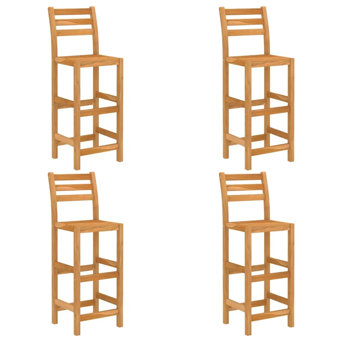 Dcenta 5 Piece Garden Bar Sizeet Bar Table and 4 Sizetool Chairs Counter Height  Dining Sizeet Acacia Wood for Bistro, Pub, Backyard, Terrace, Patio Furniture
