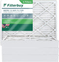 Filterbuy 20x24x4 MERV 13 Pleated HVAC AC Furnace Air Filters (4-Pack)