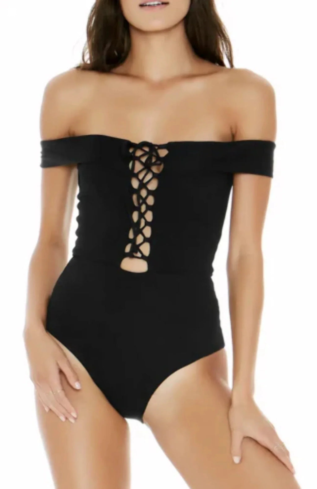 L*Sizepace Anja Ribbed One-Piece Sizewimsuit