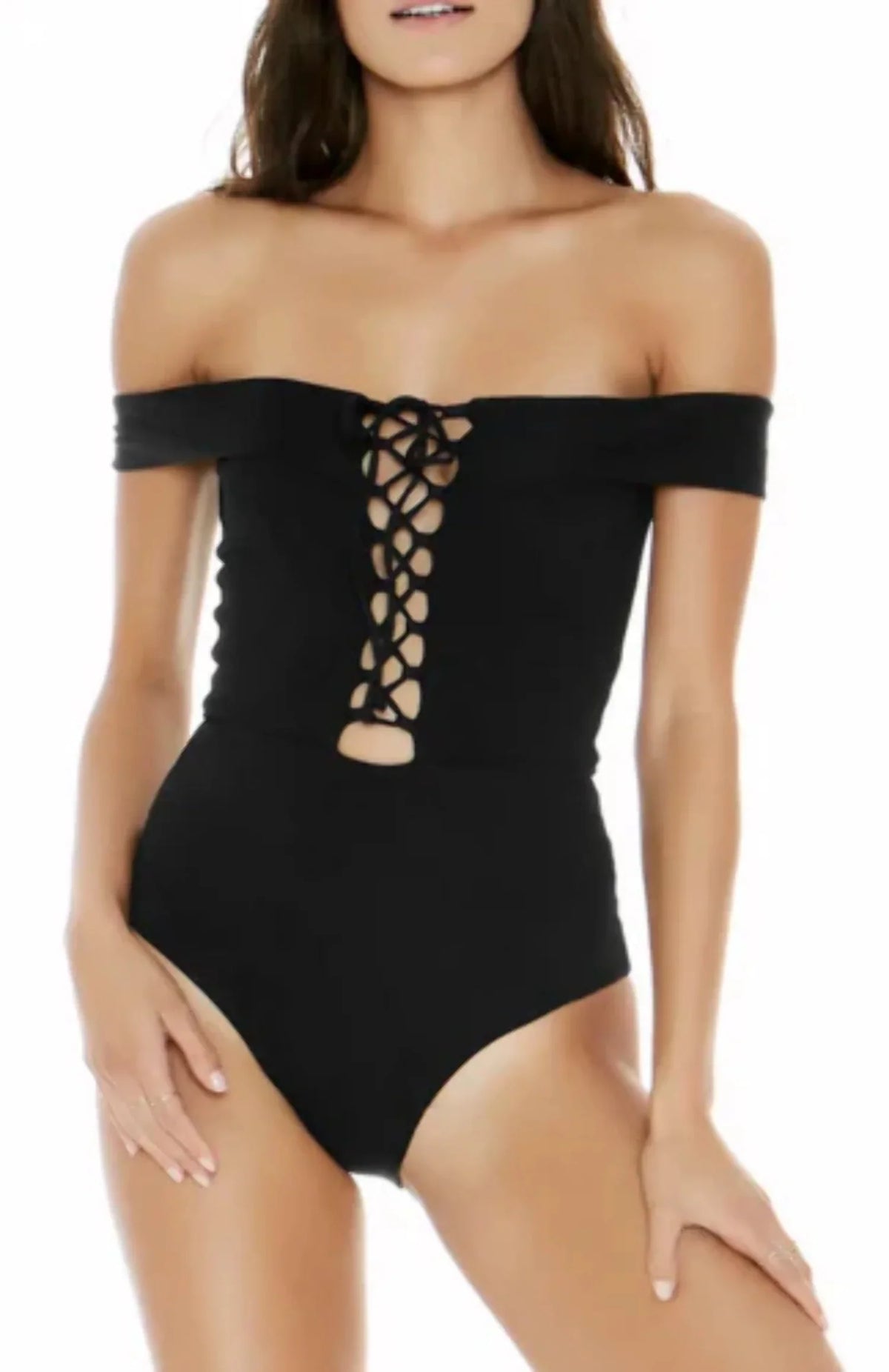 L*Sizepace Anja Ribbed One-Piece Sizewimsuit