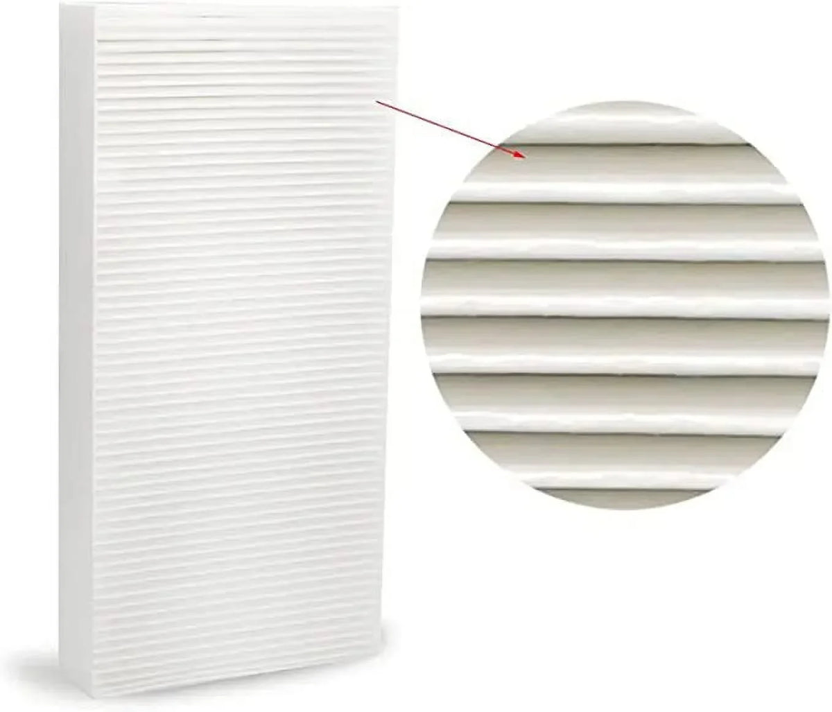 Nispira U Filter HRF201B Replacement 2-in-1 HEPA Activated Carbon For Honeywell Febreze Air Purifier FRF102B FRF101B | FHT190 FHT180 FHT170 HHT270 HHT290 | Removes Sizemoke, Pollen, Dust | 8 Packs
