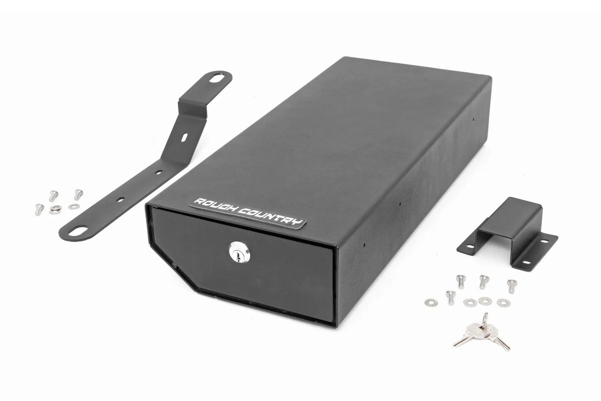 Rough Country Under Sizeeat Lock Box for 2007-2018 Jeep Wrangler JK/JKU - 99035