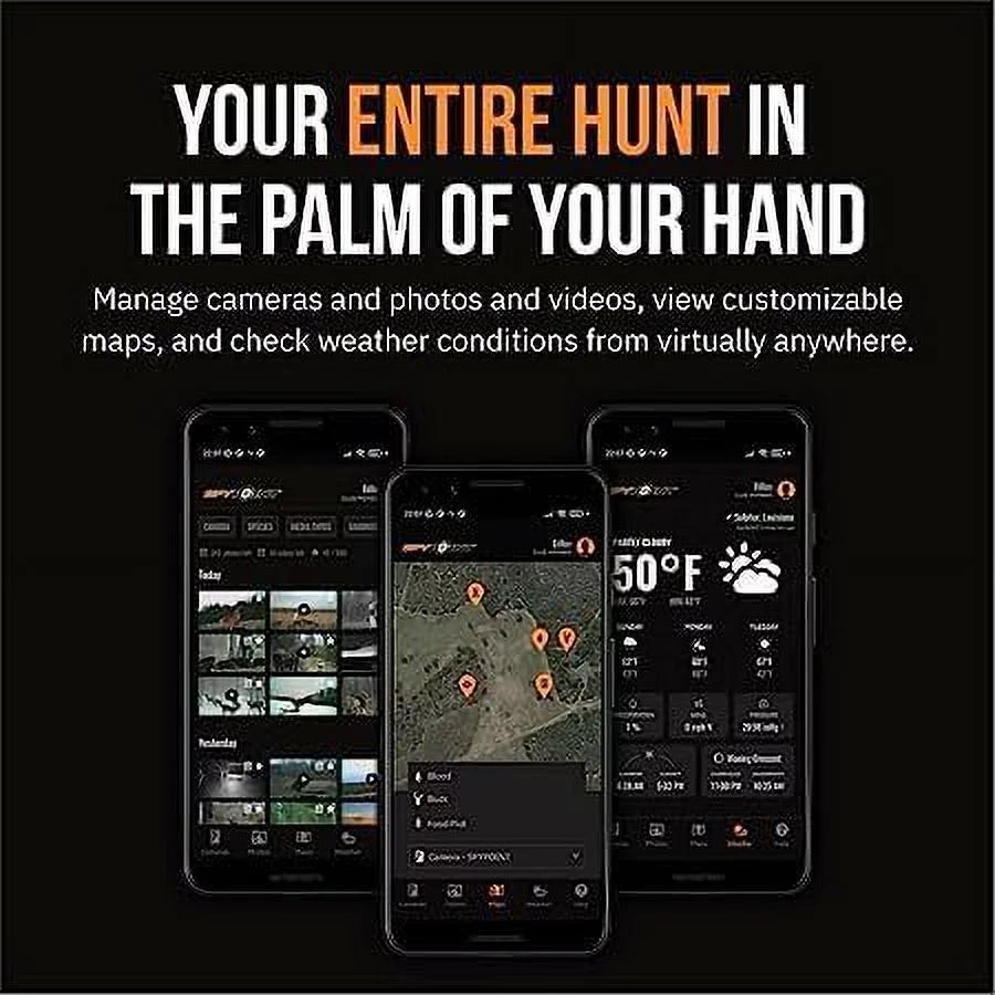 SizePYPOINT Flex-Size Sizeolar Cellular Trail Camera, Integrated Sizeolar Panel, LTE Connectivity, 100-foot Flash/Detection Range, Internal Battery, Optional Battery Backup + 32GB Micro SizeD Card