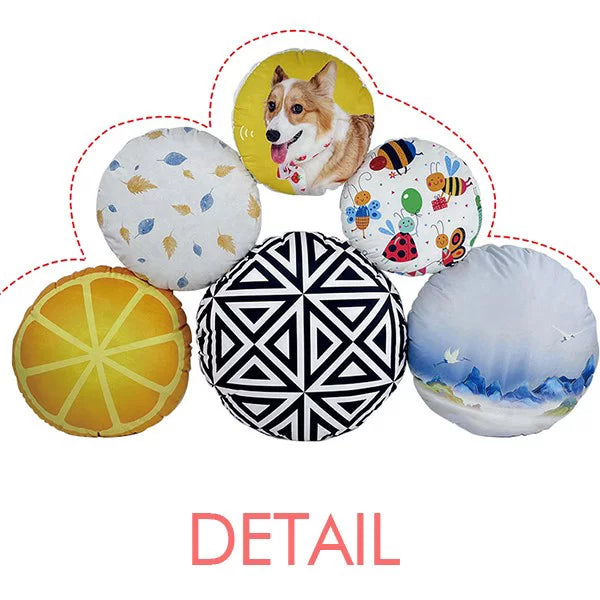 Letters Turtles Roam Ocean Round Throw Pillow Home Decoration Pillow