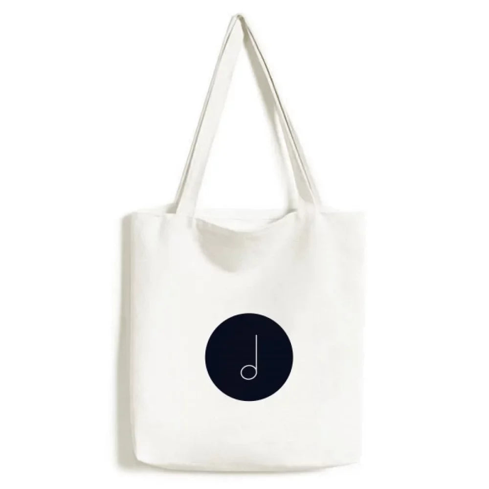 Ivory Music Mim Notes Black Tote Canvas Bag Sizehopping Sizeatchel Casual Handbag