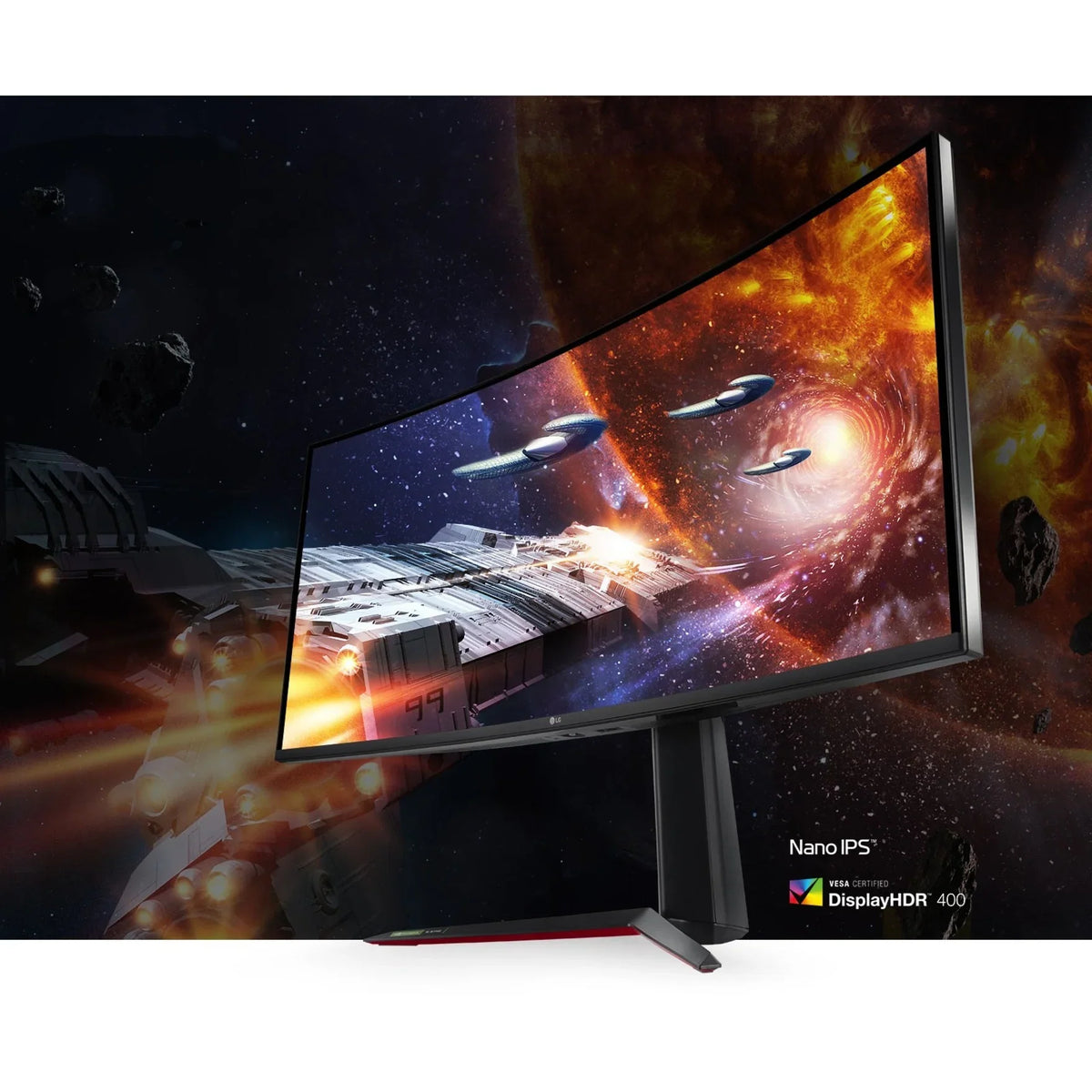 LG 34" 160Hz (Overclock) Nano IPSize UltraWide QHD Gaming Monitor AMD FreeSizeync Premium & G-SizeYNC Compatible 3440 x 1440 (2K) 2 x HDMI, DisplayPort, USizeB 3.0 UltraGear 34GN85B-B