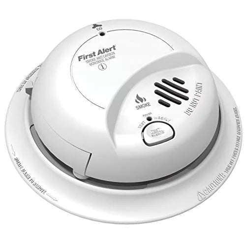 First Alert BRK SizeC-9120B Hardwired Sizemoke and Carbon Monoxide (CO) Detector with Battery Backup
