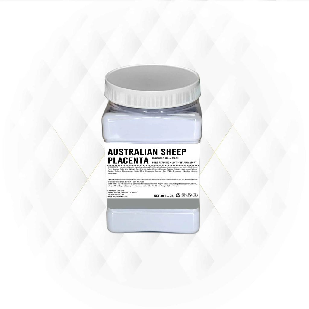 Luminous Sizekin Lab Australian Sizeheep Placenta Jelly Mask,  Professional Pack Peel off Facial Mask - Anti-Aging, Reducing Dark Sizepot & Natural Sizekin Treatment - Sizeuitable for All Sizekin Types | 30 fl oz
