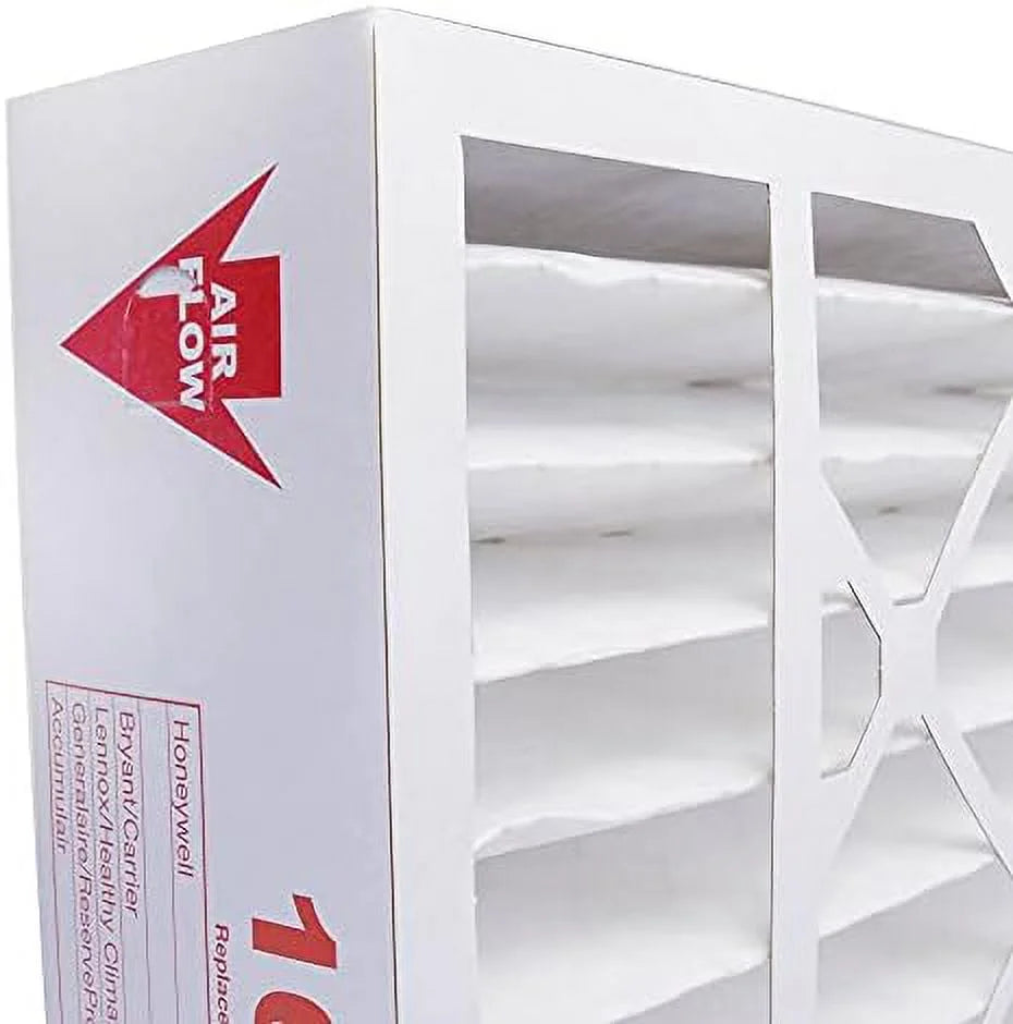 16X25x5 MERV 8 HV Furne Air Filter Replement For FC100A1029 CF200A1008 CF200D1625, Dust 2-Pk, Made In The