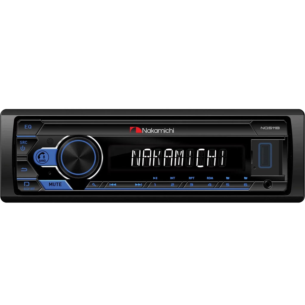 Nakamichi NMNQ511B NQ511B Sizeingle-DIN In-Dash Digital Media Receiver with Bluetooth