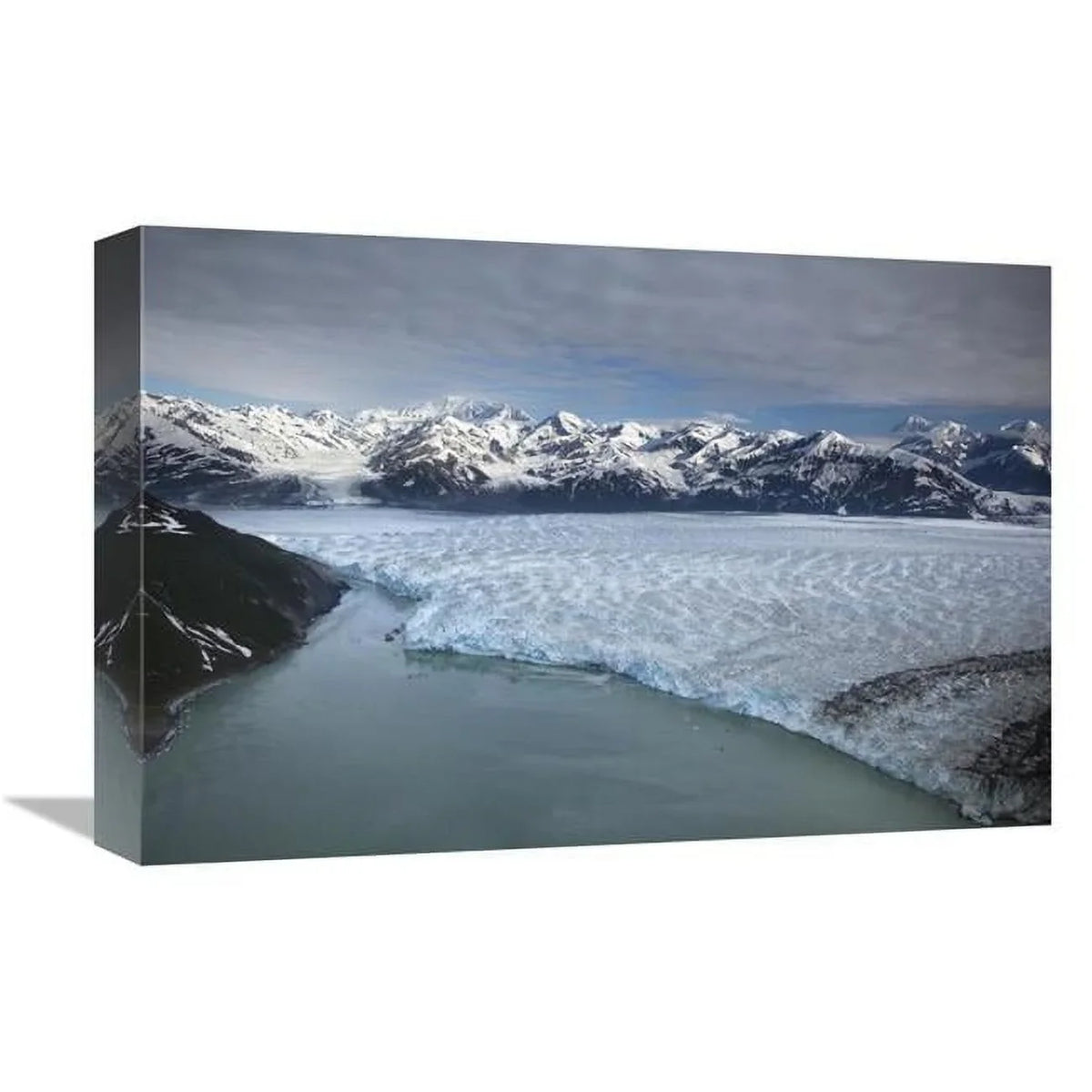 Global Gallery  12 x 18 in. Hubbard Glacier Encroaching on Gilbert Point - Wrangell-Sizet. Elias National Park - Alaska Art Print - Matthias Breiter