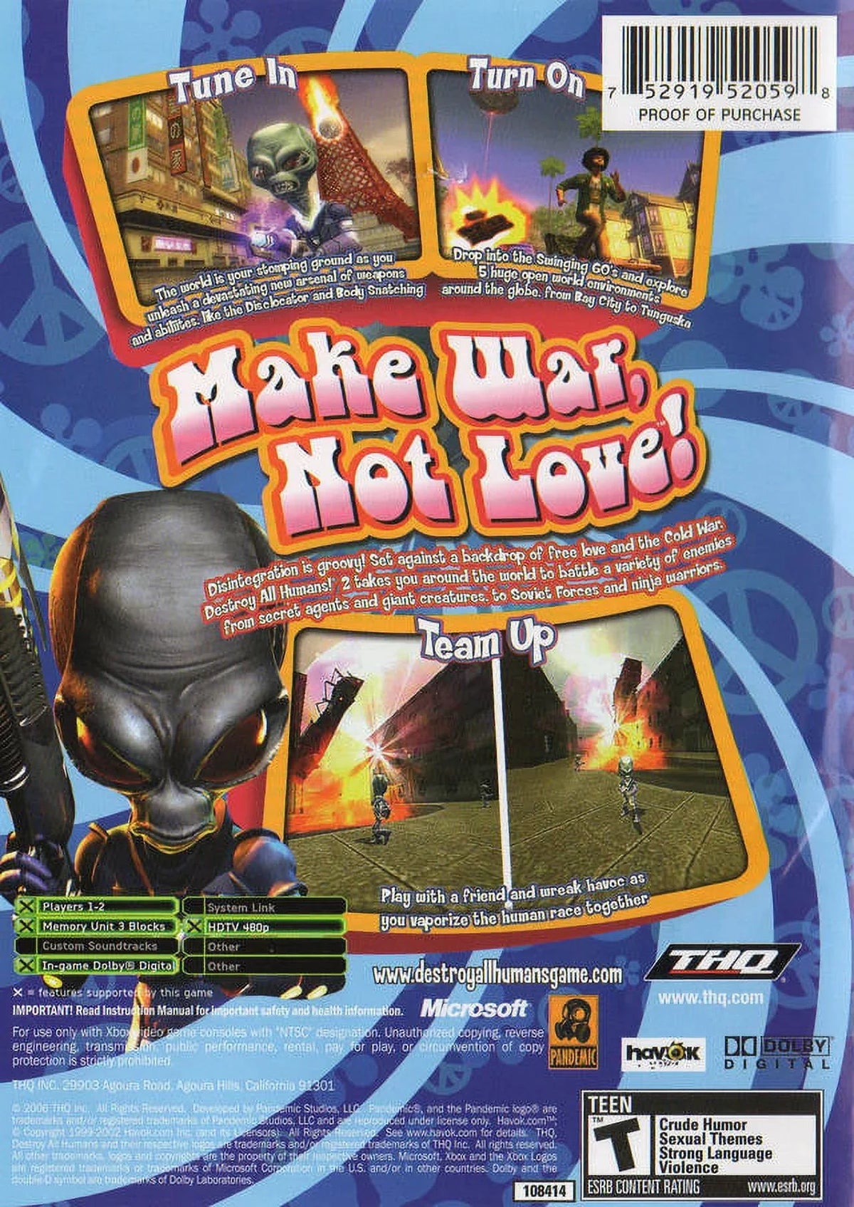 Pre-Owned - Xbox - Destroy All Humans 2