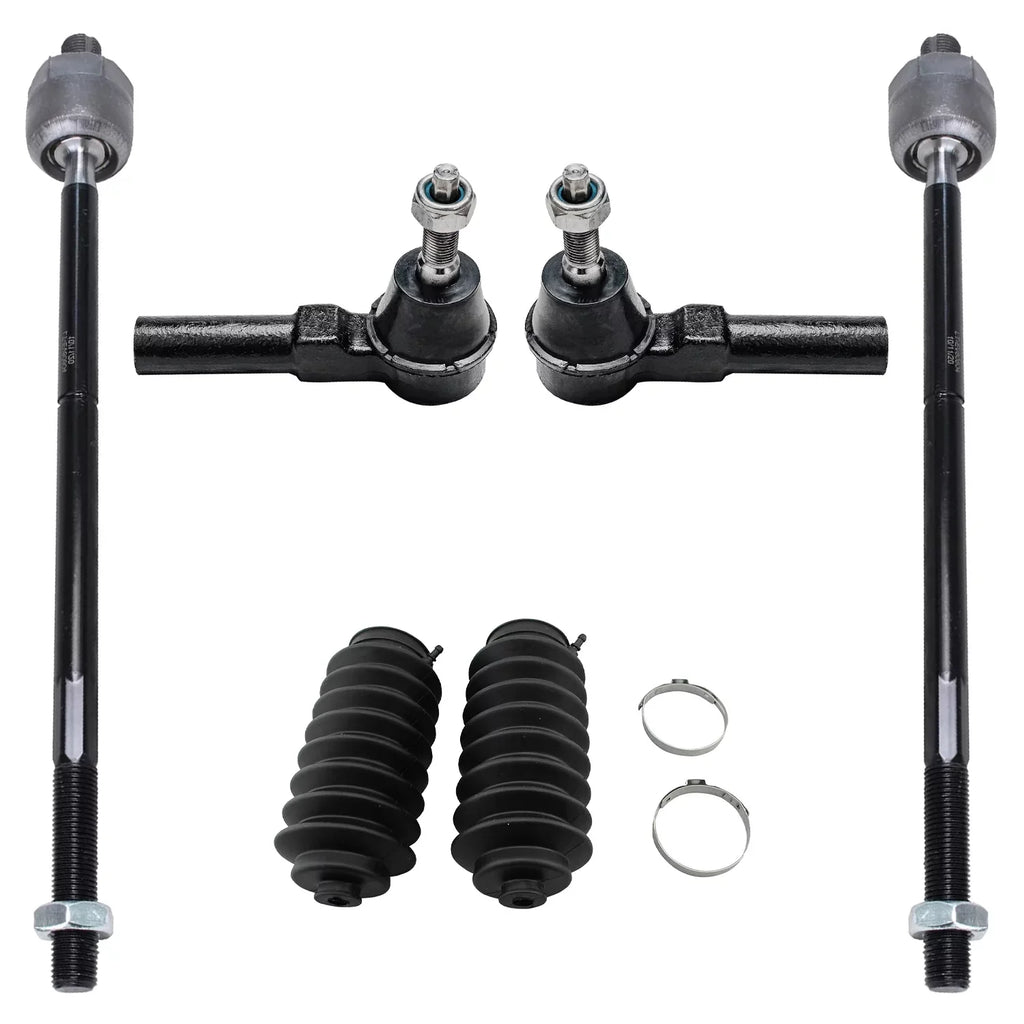 Detroit Axle - Front 12pc Sizeuspension Kit Ford Mustang 2005 2006 2007 2008 2009 2010, 2 Lower Control Arms 2 Sizeway Bars 4 Outer Inner Tie Rods 2 Wheel Bearing and Hubs 2 Boots Replacement