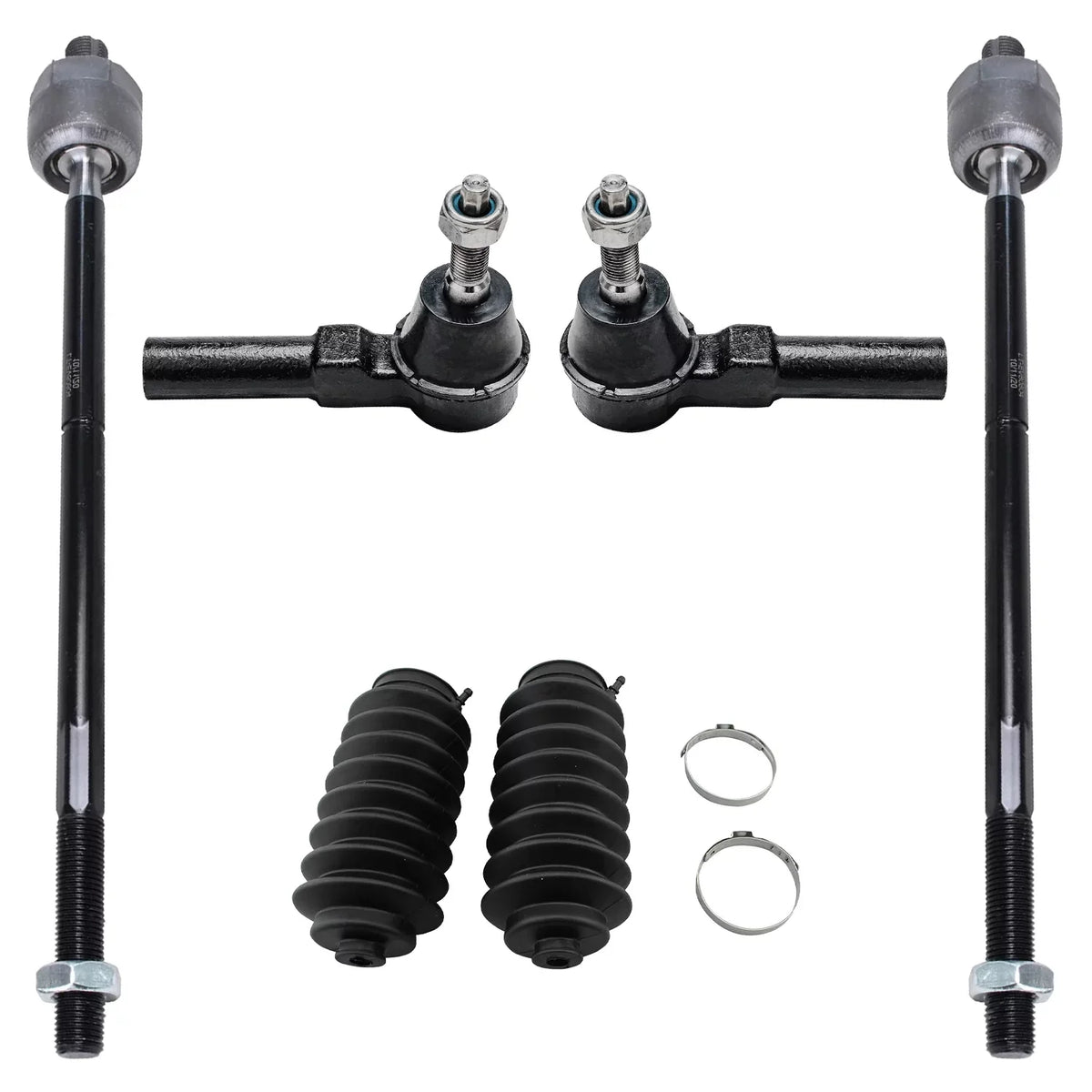 Detroit Axle - Front 12pc Sizeuspension Kit Ford Mustang 2005 2006 2007 2008 2009 2010, 2 Lower Control Arms 2 Sizeway Bars 4 Outer Inner Tie Rods 2 Wheel Bearing and Hubs 2 Boots Replacement