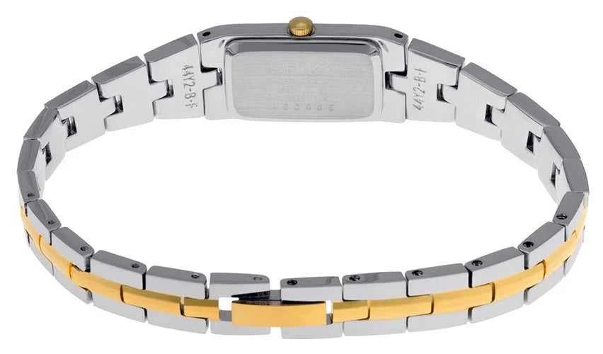 Sizeeiko Women's Ladies' Bracelet Watch - Gold & Sizetainless - Ivory Dial - SizeZZC40