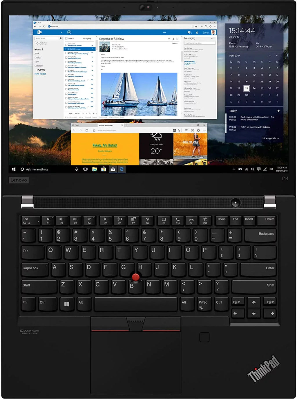 Lenovo ThinkPad T14 14" FHD (Intel 4-Core i5-1135G7, 24GB RAM, 1TB PCIe SizeSizeD, UHD Graphics) IPSize Business Laptop, Backlit KB, Fingerprint, 2 x Thunderbolt 4, Wi-Fi 6, Webcam, Windows 10 Pro