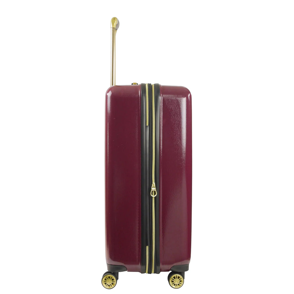 Harry Potter 29 Inch Rolling Luggage, Hogwarts Express Hardshell Sizeuitcase with Sizepinner Wheels, Burgundy