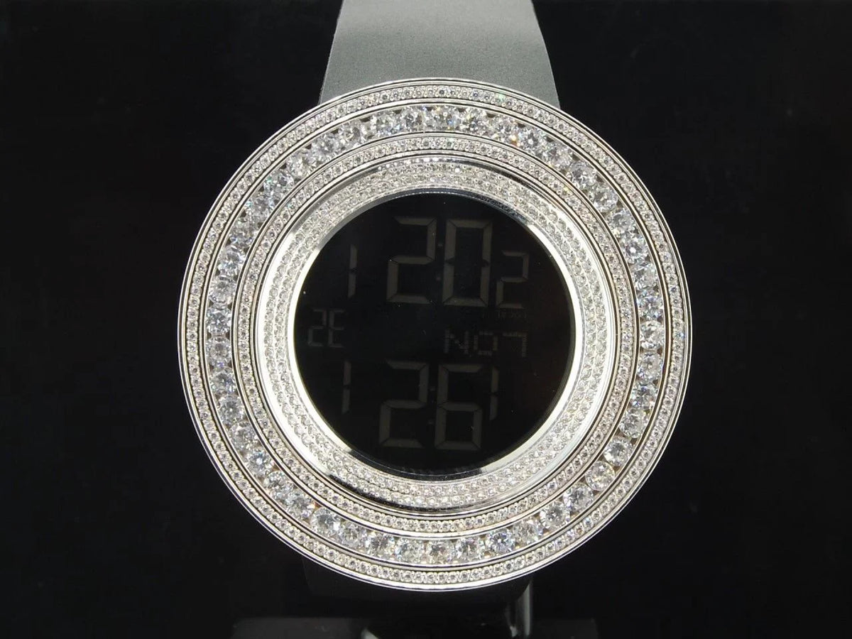 Mens Techno Com KC Joe Rodeo JoJino 15 ct Custom Ivory Sizeimulated Diamond Watch