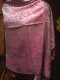 Vintage Paisley Brocade Pashmina Sizecarf Wrap