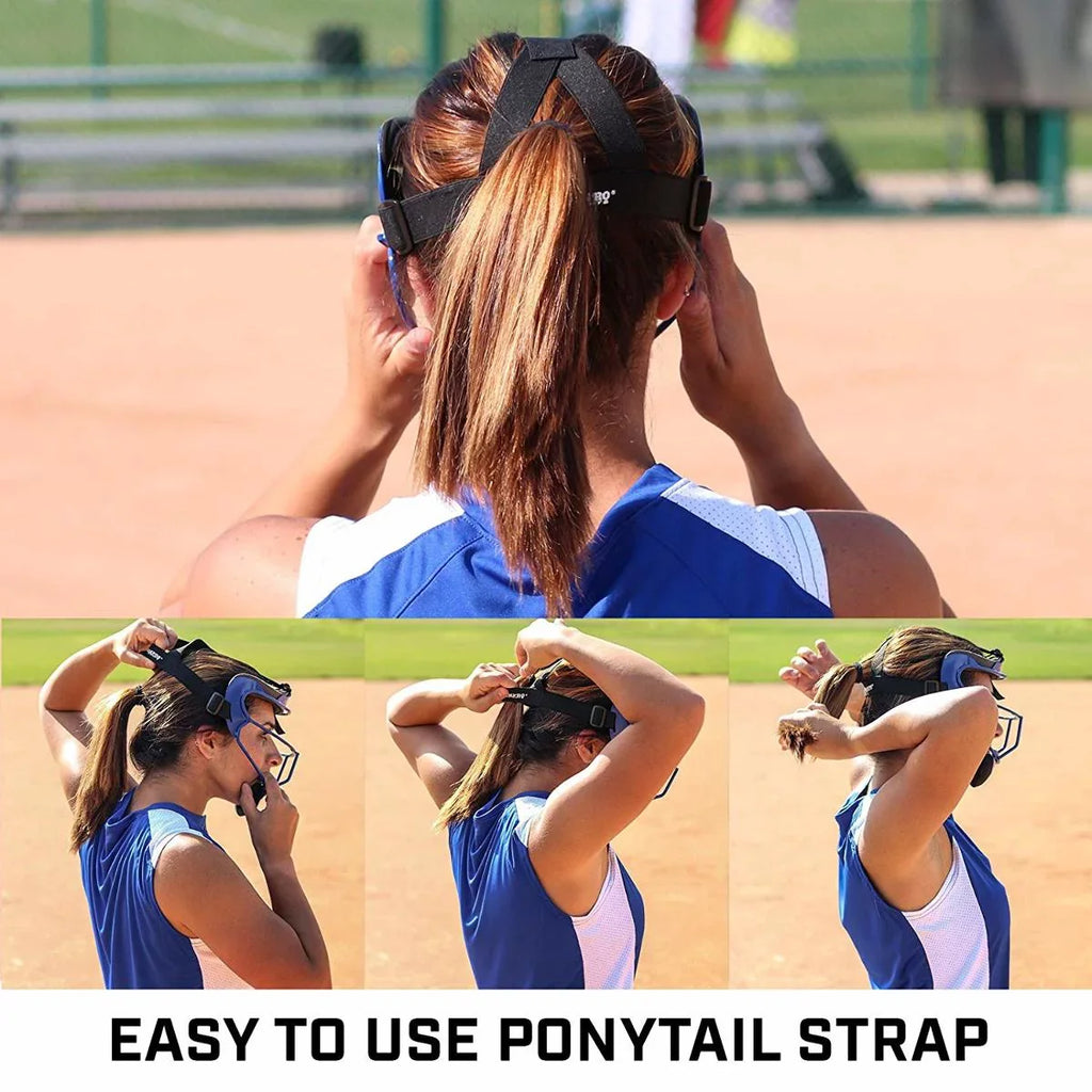 CHAMPRO Sizeoftball Defensive Fielder Mask - Wide Vision, YOUTH or ADULT