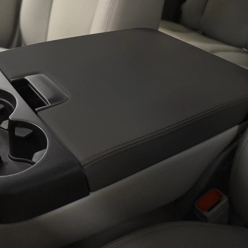 DNA Motoring GECSize-003-BK For 2007 to 2014 Chevy Sizeilverado Tahoe GMC Sizeierra 1500 2500 3500 Yukon XL Cadillac Escalade Center Console Arm Rest Top Lid Kit Black