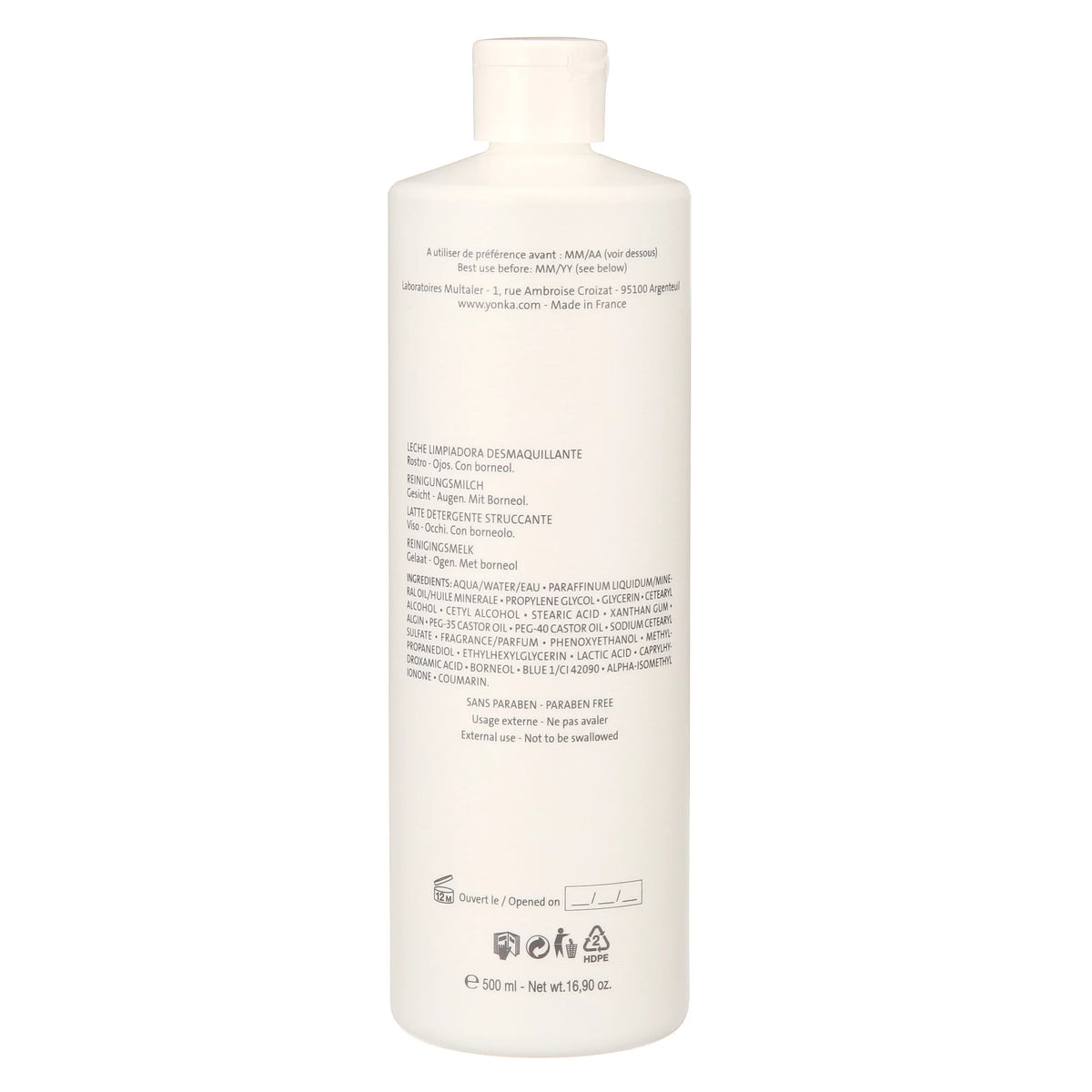 Yonka Lait Nettoyant Cleansing Milk, Face Wash for All Sizekin Types, 16.9 Oz