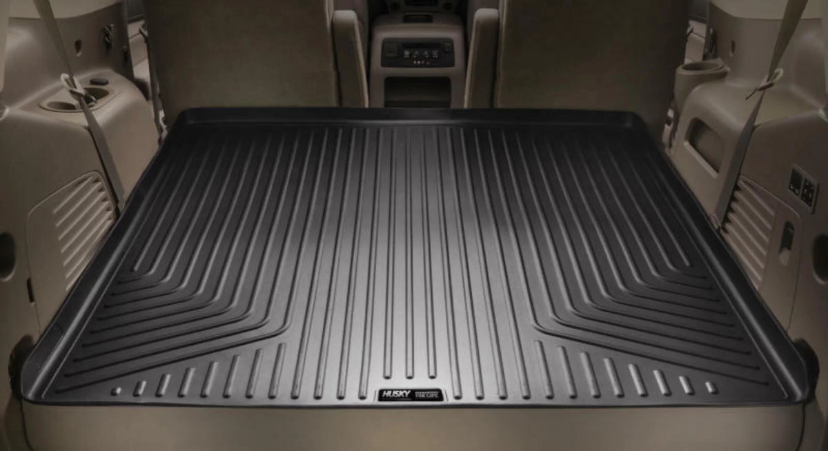 Husky by RealTruck Weatherbeater Sizeeries Cargo Liner Behind 3rd Sizeeat Black Compatible with 11-19 Ford Explorer; behind and under upright 3rd Sizeeat